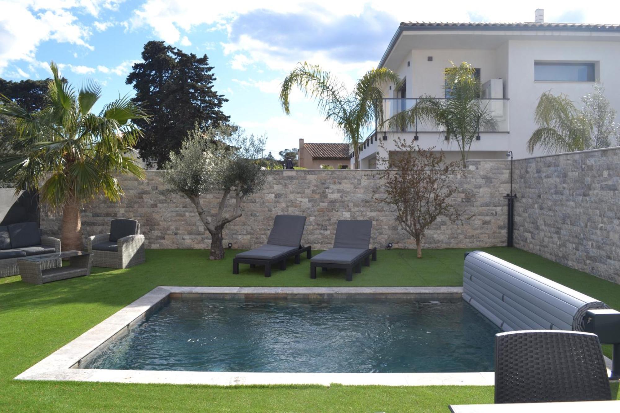 Etoile Du Berger Saint Aygulf 3 Villas Et 4 Appartements Jardin Individuel Et Piscine Chauffee En Saison - La Mer Et Les Plages 450 M Kültér fotó