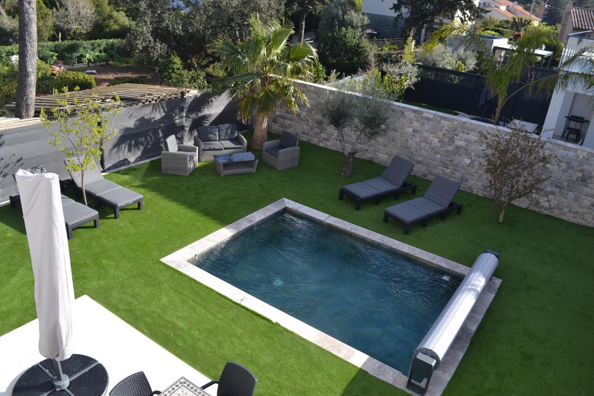 Etoile Du Berger Saint Aygulf 3 Villas Et 4 Appartements Jardin Individuel Et Piscine Chauffee En Saison - La Mer Et Les Plages 450 M Kültér fotó